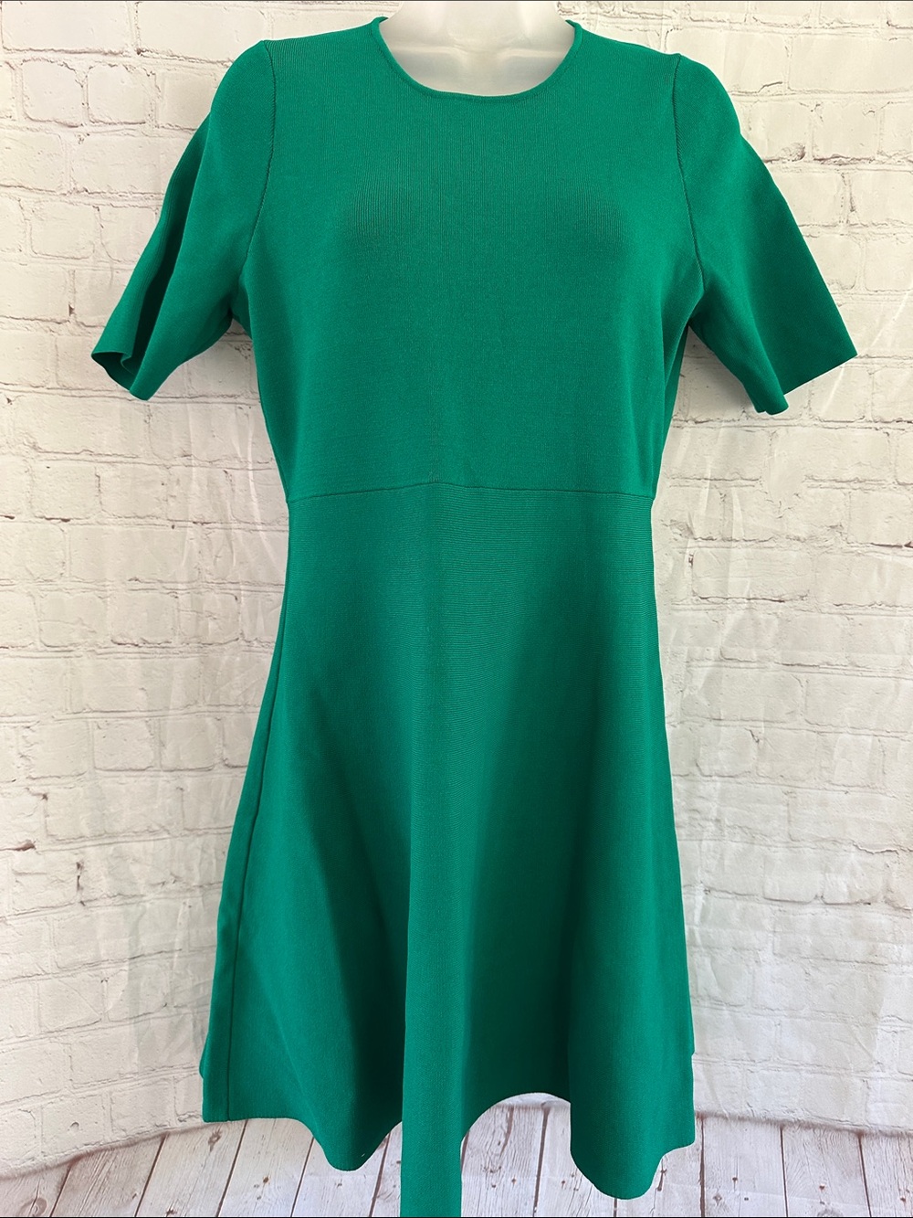 Witchery Green A-Line Stretchy Women's Dress size L